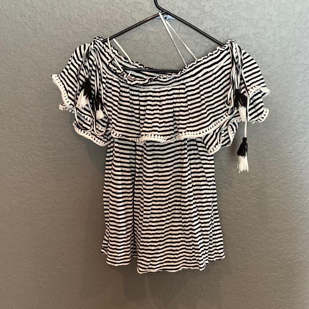Loft size large off the shoulder top